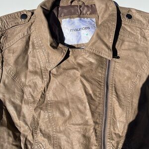 Maurices Tan Faux Leather Jacket